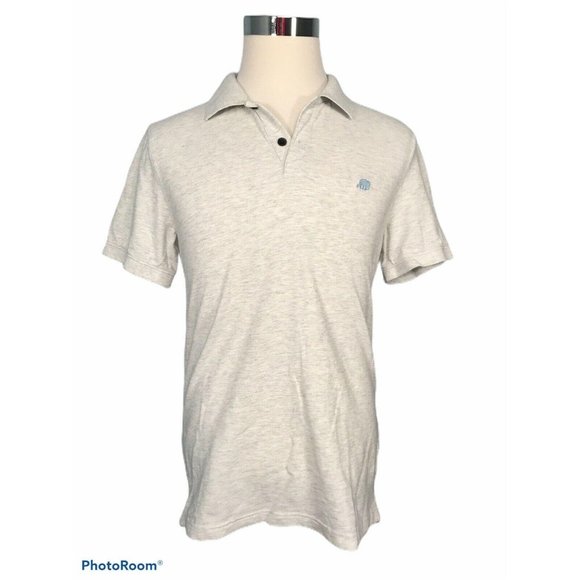 Banana Republic Men's Polo Shirt M Medium Solid Gr - Picture 2 of 6